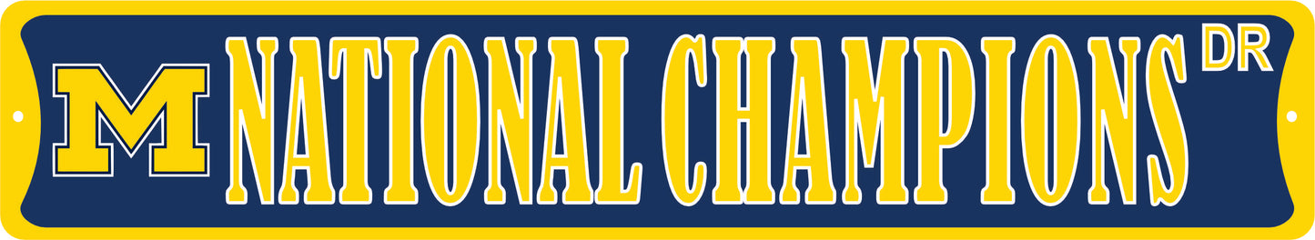 National Champions Dr Street Sign
