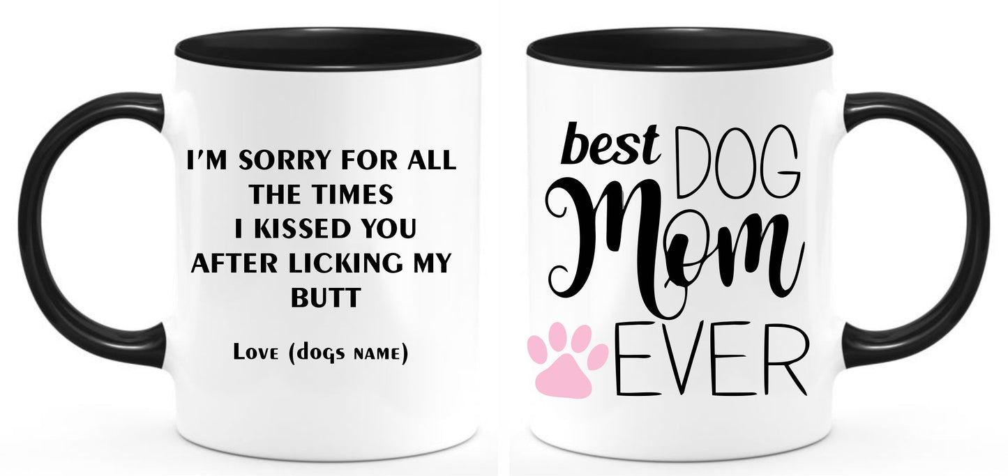 Personalized Best Dog Mom Coffee Mug