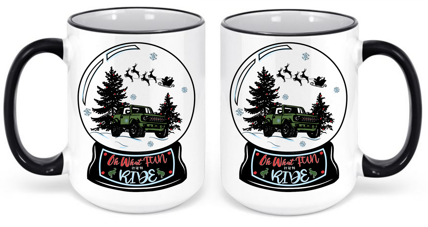 Bronco Snow Globe Drinkware