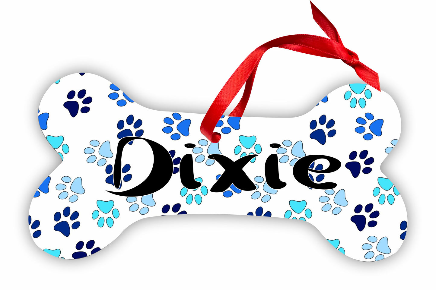 Porcelain Dog Bone Ornament