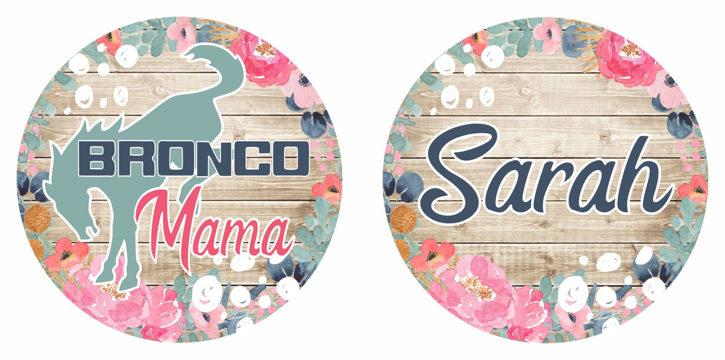 Personalized Floral Bronco Key Chain (3 styles)