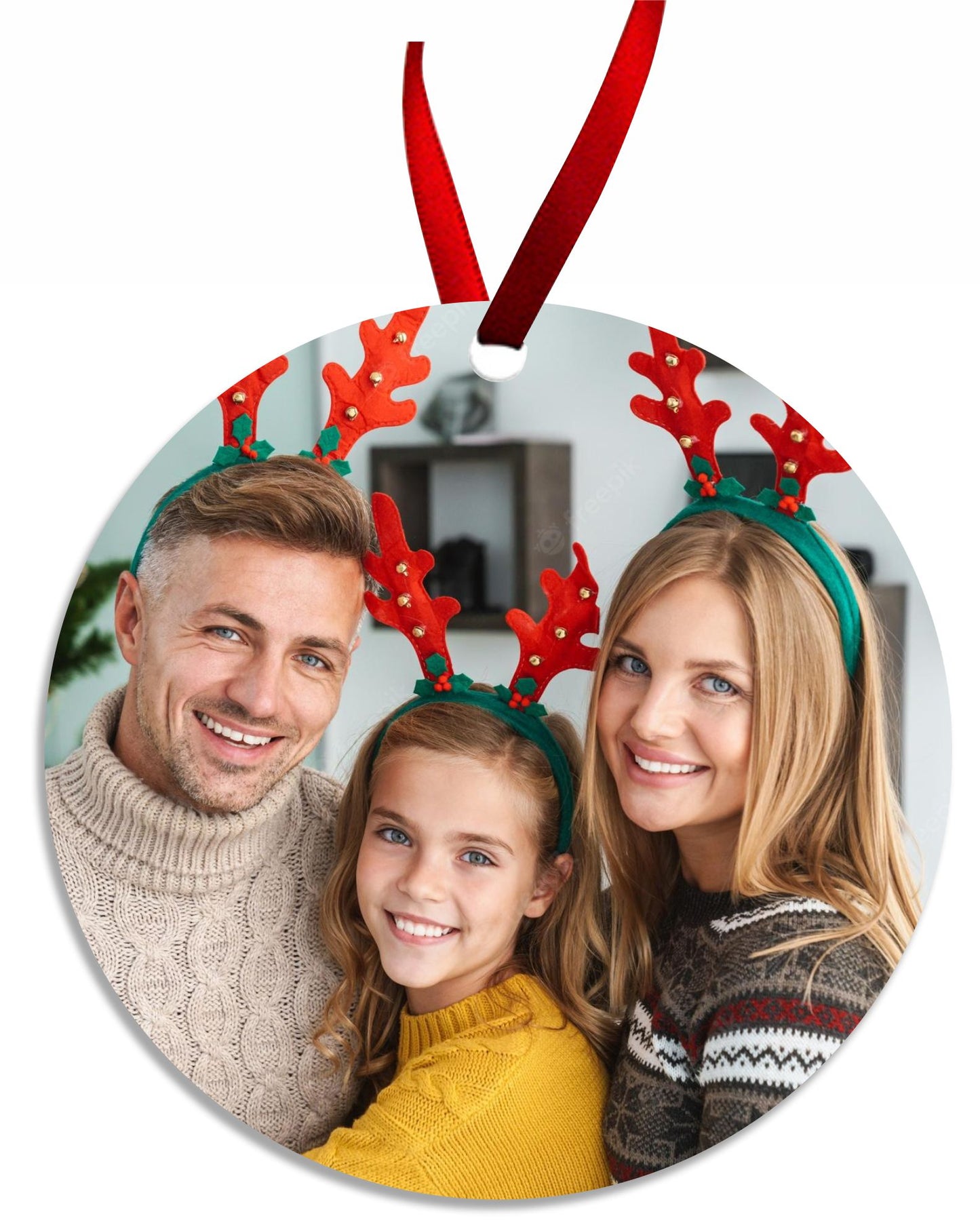 Photo on Aluminum Circle Ornament