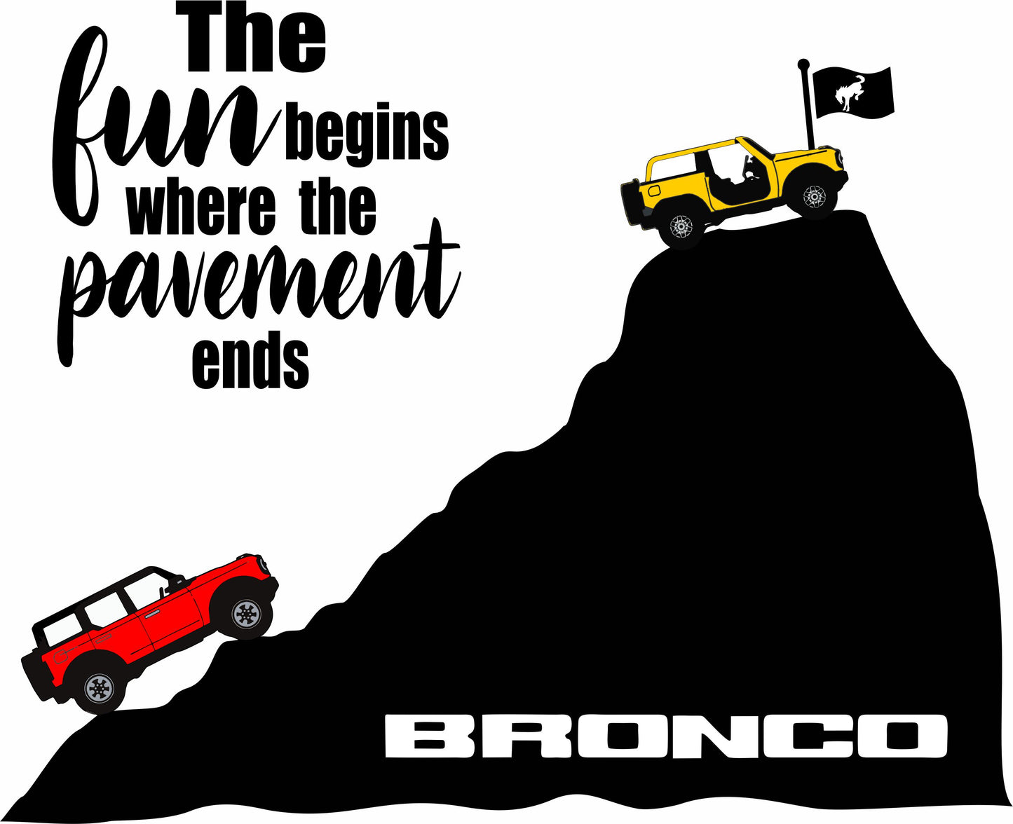 The fun begins where the pavement ends Tumbler