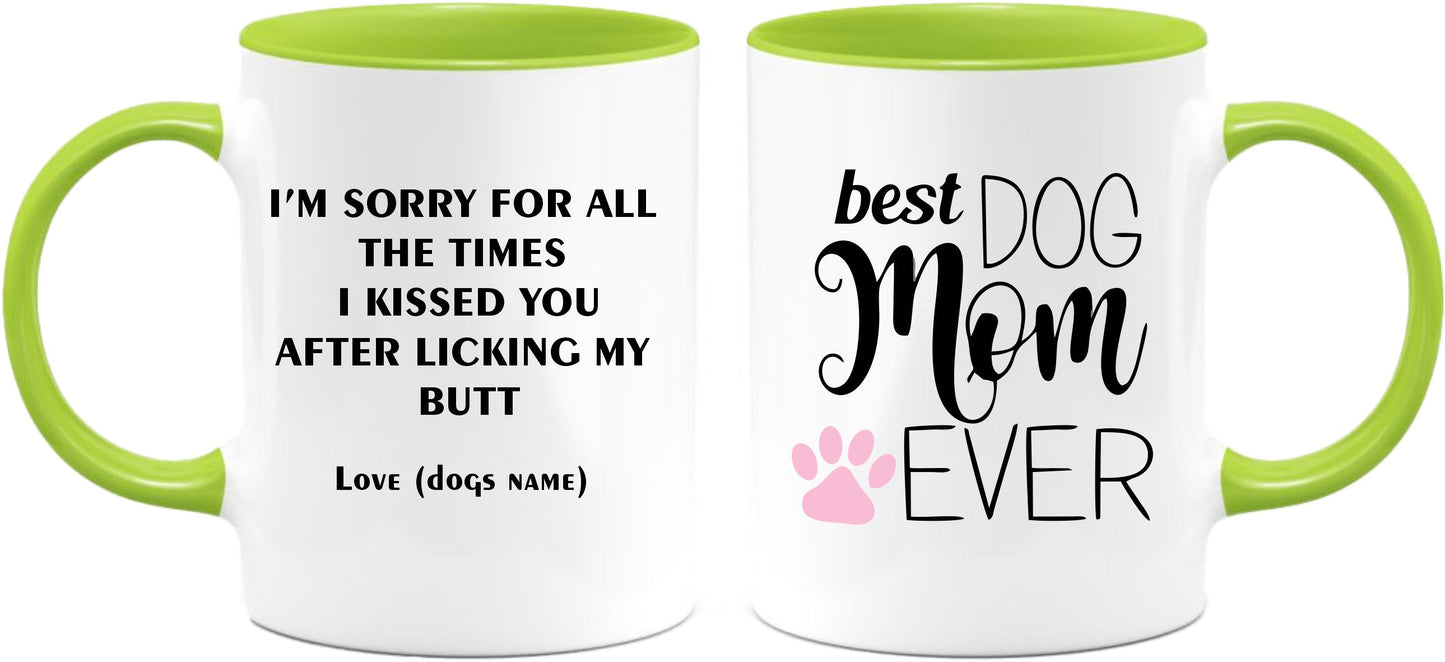 Personalized Best Dog Mom Coffee Mug