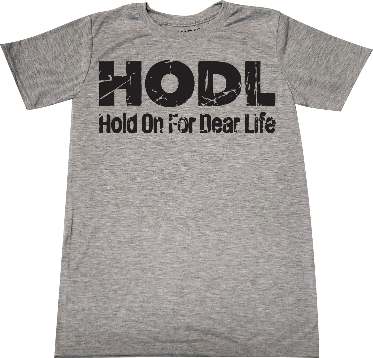 Hold on for Dear Life Bitcoin/Litecoin tshirt