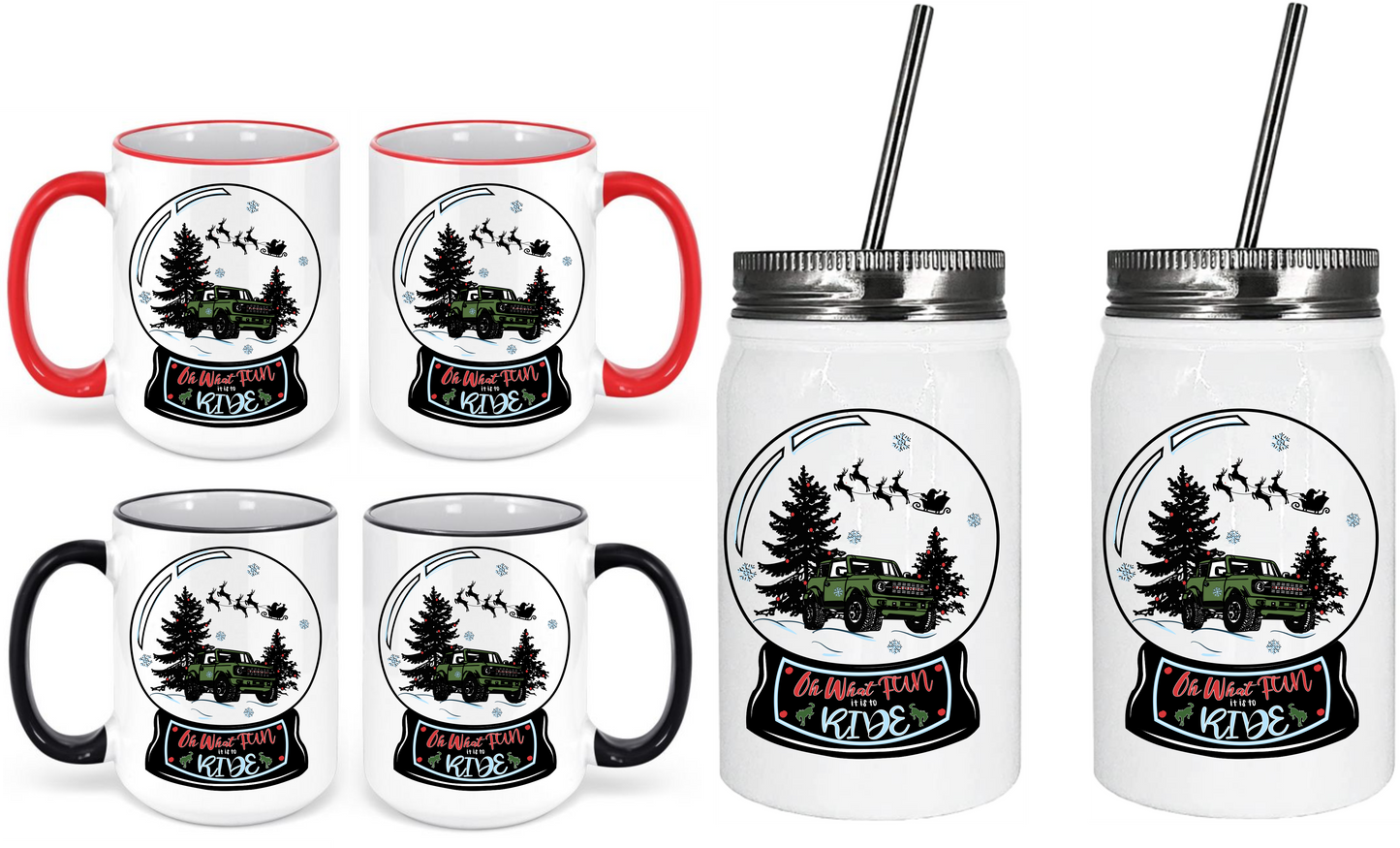 Bronco Snow Globe Drinkware