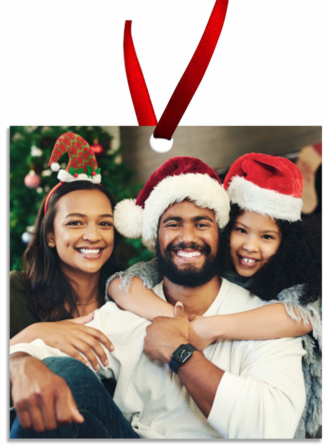 Photo on Aluminum Square Ornament