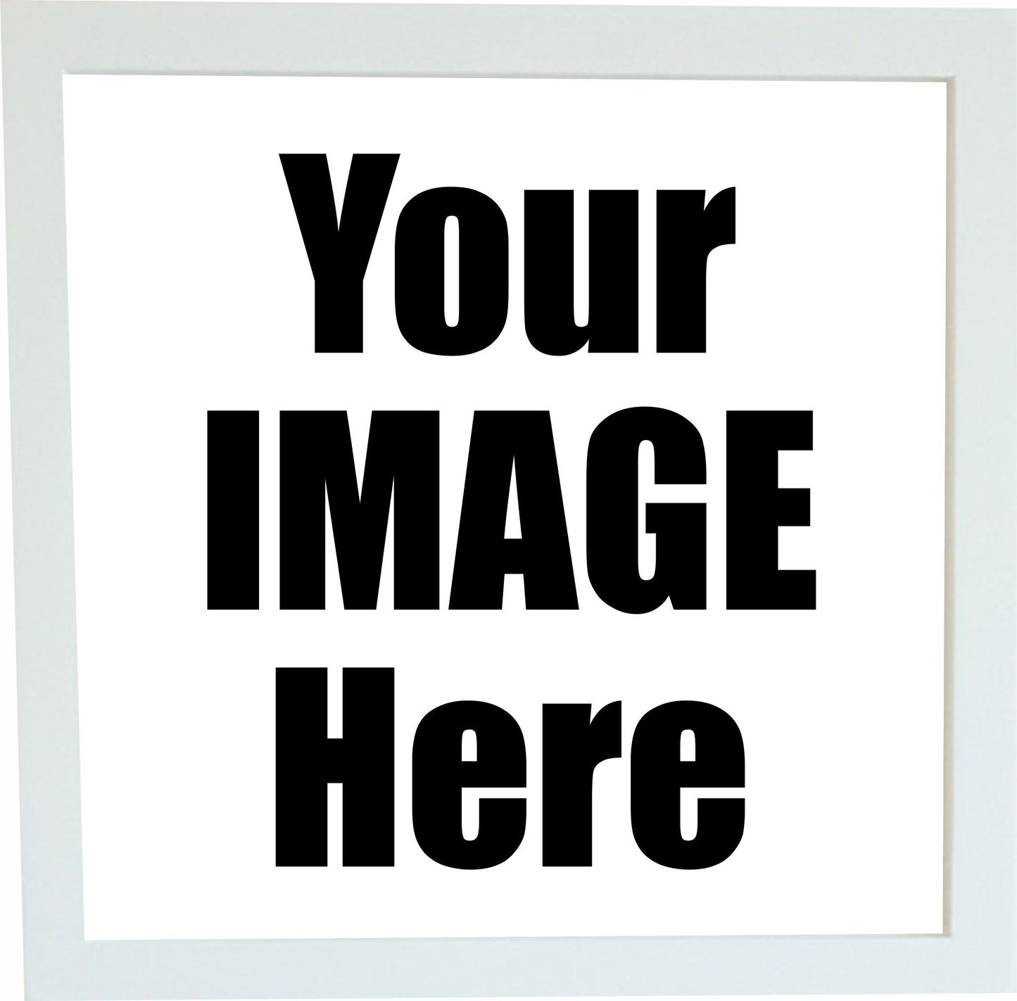 White Wood Square frame