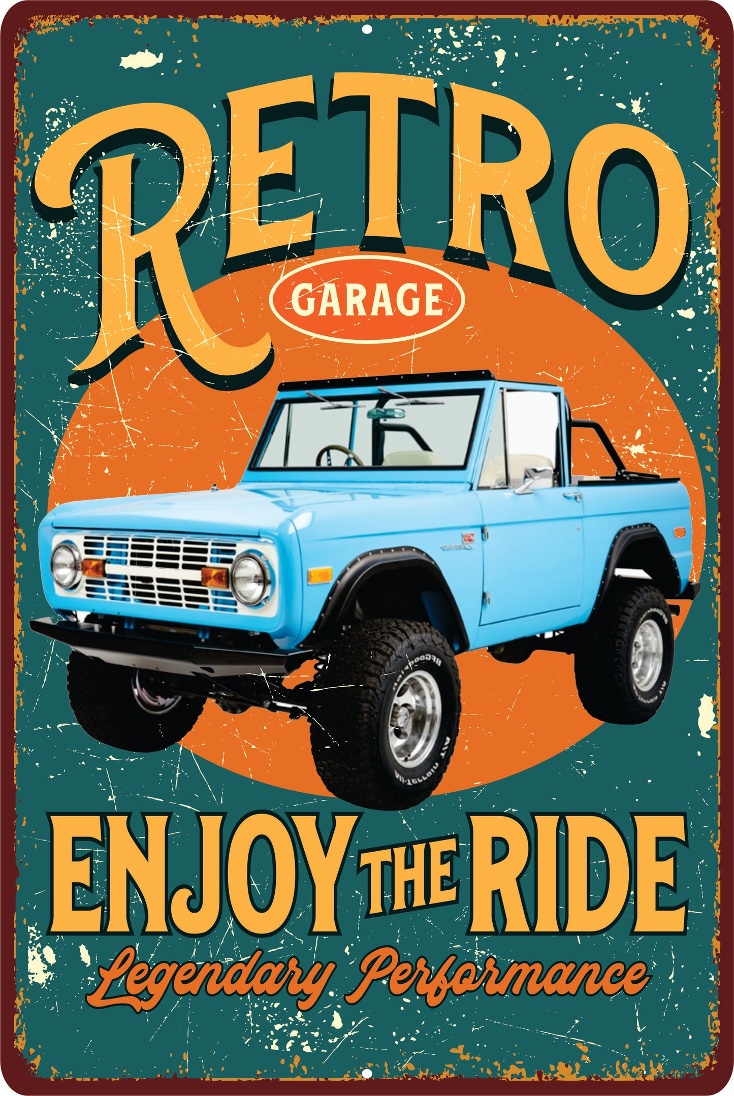 Retro Enjoy the Ride Sign