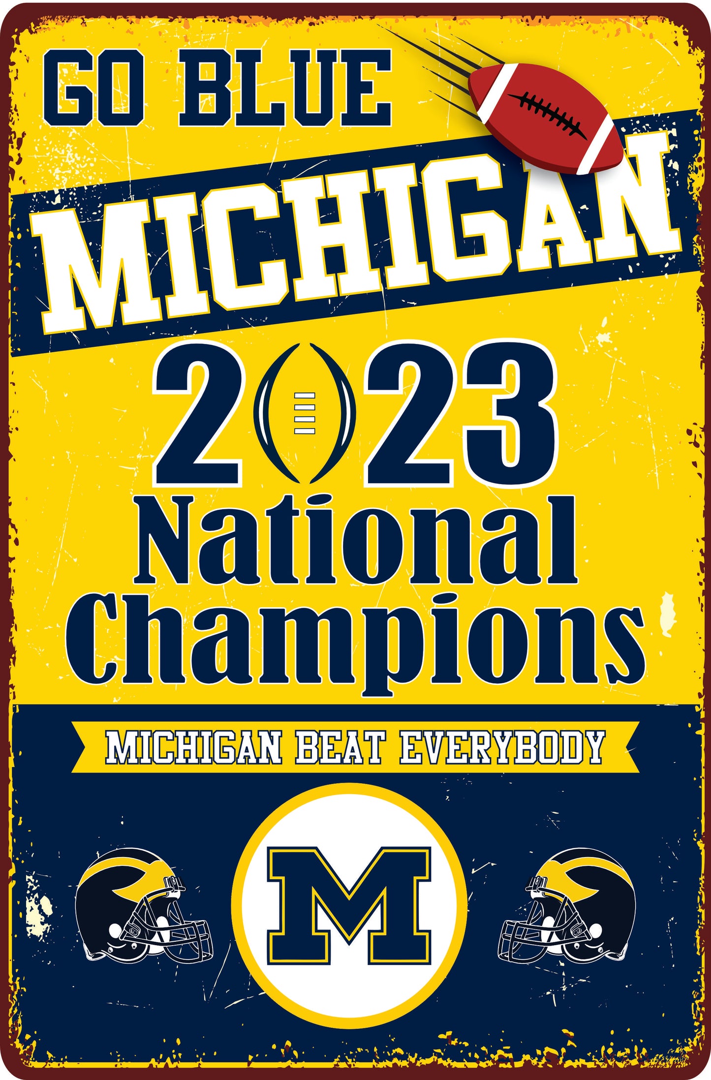Michigan National Champions sign