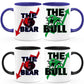 The Bull and Bear coffee mug