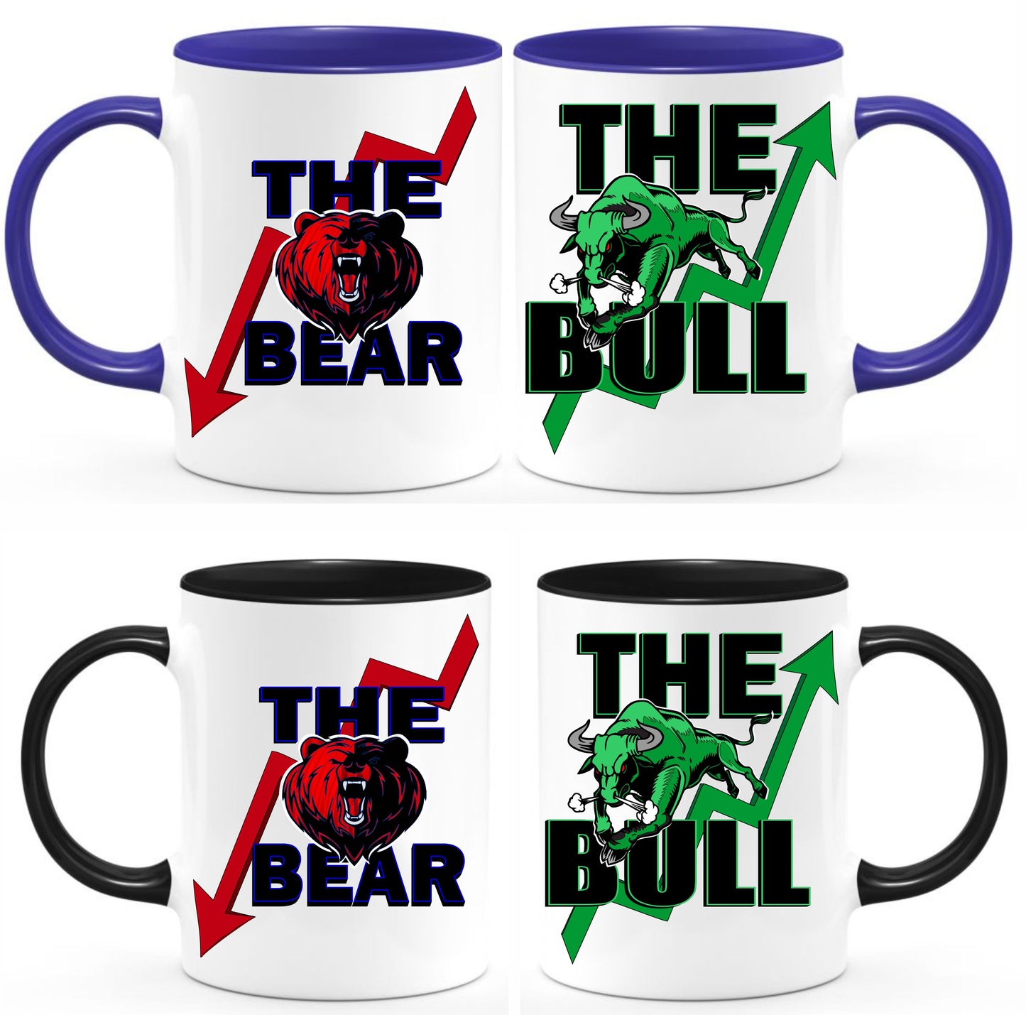 The Bull and Bear coffee mug