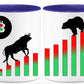 Bear and Bull coffee mug