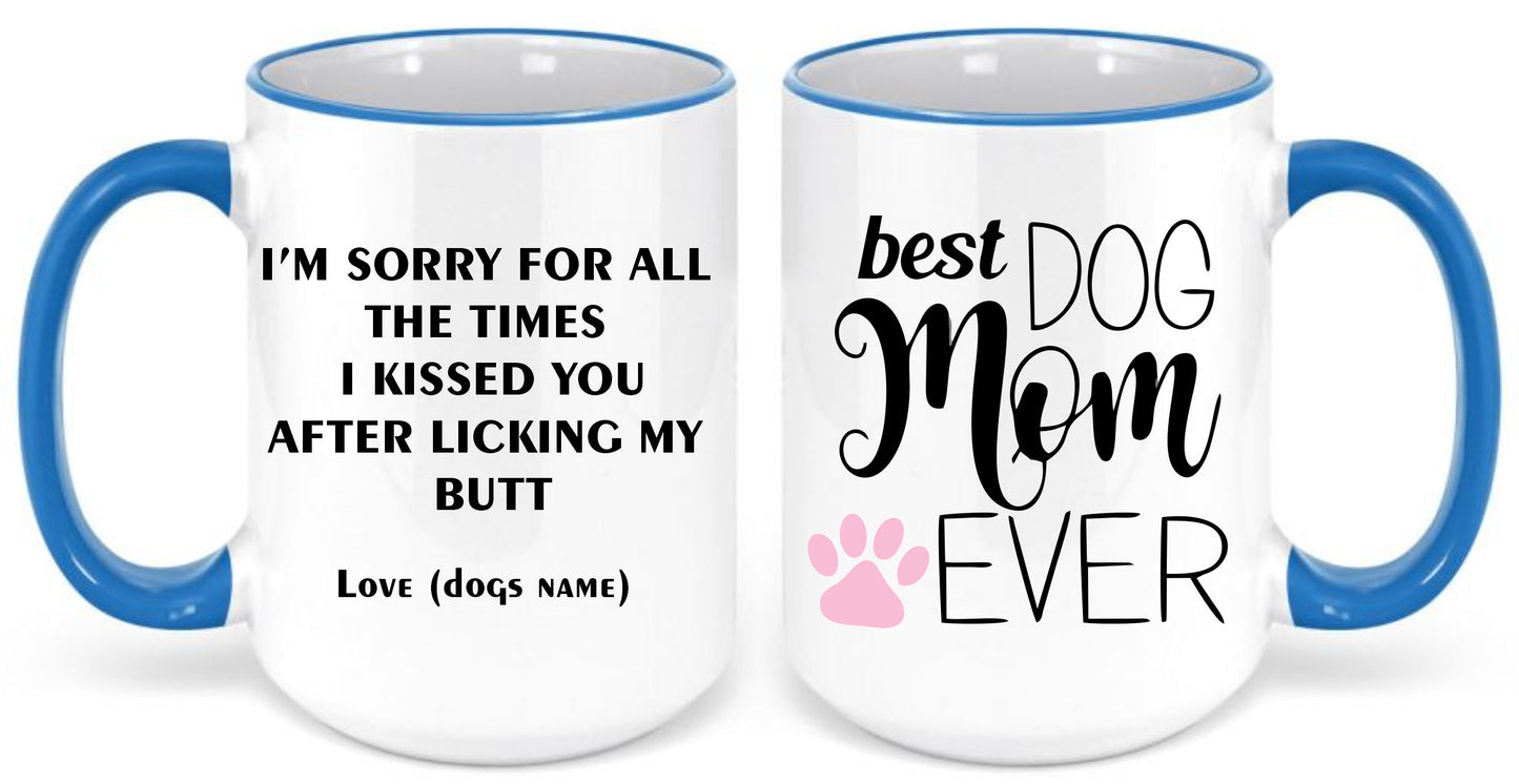 Personalized Best Dog Mom Coffee Mug