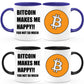 Bitcoin makes me happy coffee mug
