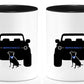 Bronco Color and Dog/Dogs Coffee mug