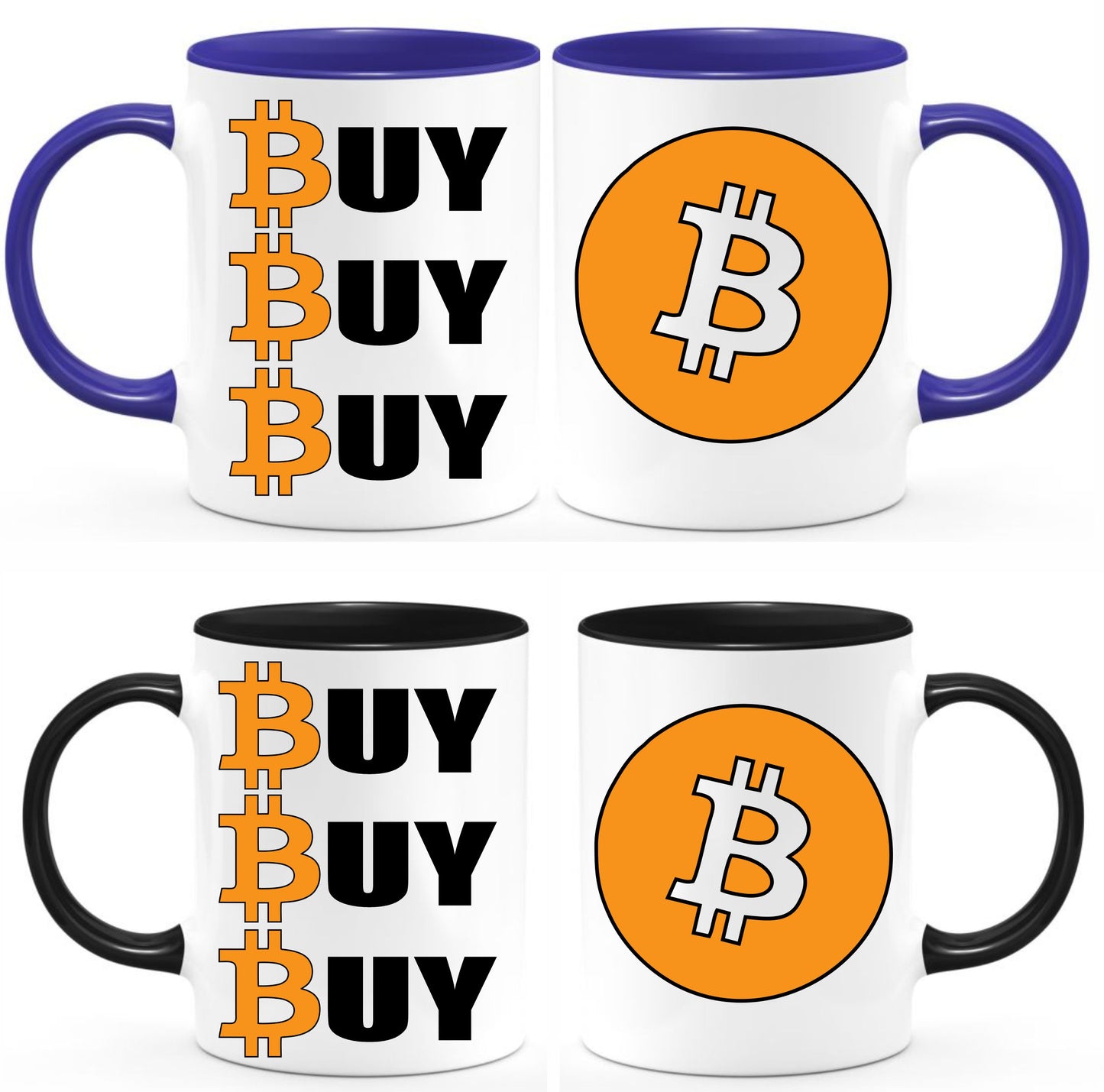 Buy Buy Buy Bitcoin coffee mug