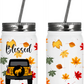 Bronco Blessed Fall Tumbler and Mason Jar