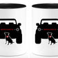Bronco Color and Dog/Dogs Coffee mug
