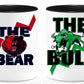 The Bull and Bear coffee mug