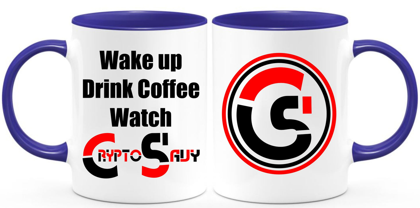 Wake up with Crypto Savy CoffeeMug
